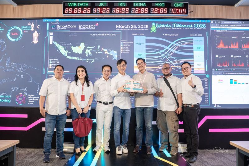 PT Mandau part in the Indosat Lebaran Movement 2025